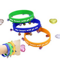 Silicone bracelet with bell